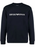Emporio Armani logo-print crew-neck sweatshirt