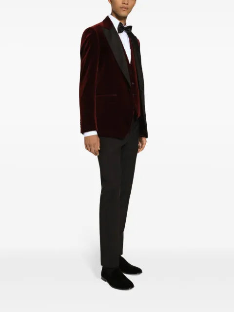 Dolce & Gabbana single-breasted blazer in velvet