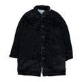 BLACK,WHITE TEXTURED REVERSABLE MAC COAT