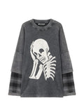 Palm Angels Skull Long-Sleeve Shirt