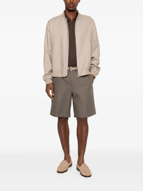 Zegna linen bomber jacket