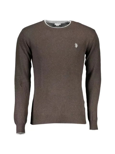 U.S. POLO ASSN. embroidered-logo crew-neck sweater