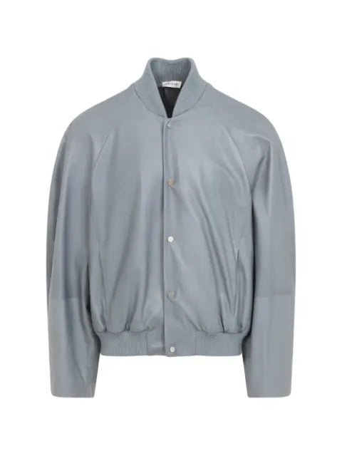 Fear Of God leather 9 raglan bomber jacket