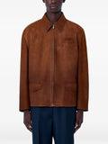 Miu Miu suede zip-fastening jacket