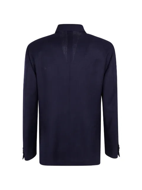Lardini flower-pin double-breasted blazer