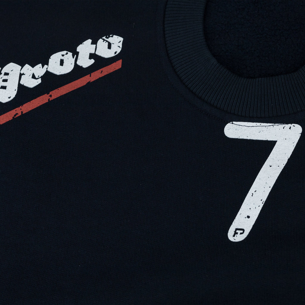 Navy Shrunken Sweatshirt