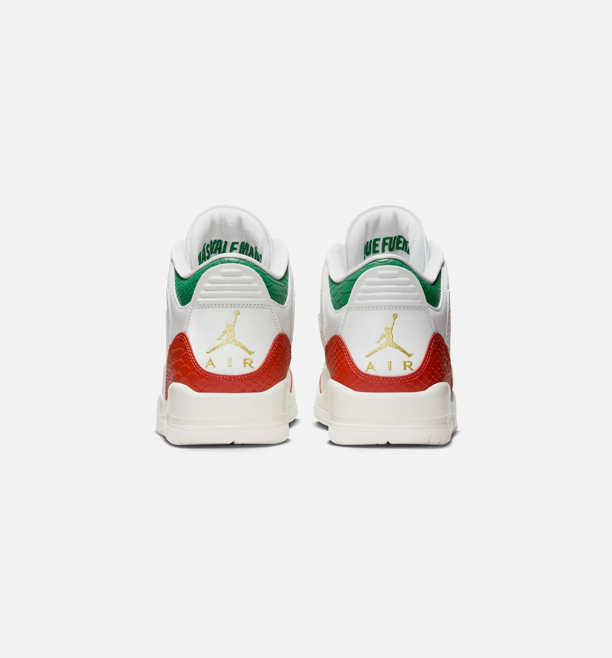 Air Jordan 3 Retro "El Vuelo" Men's Shoe – Summit White/Pine Green/Dragon Red/Metallic Gold