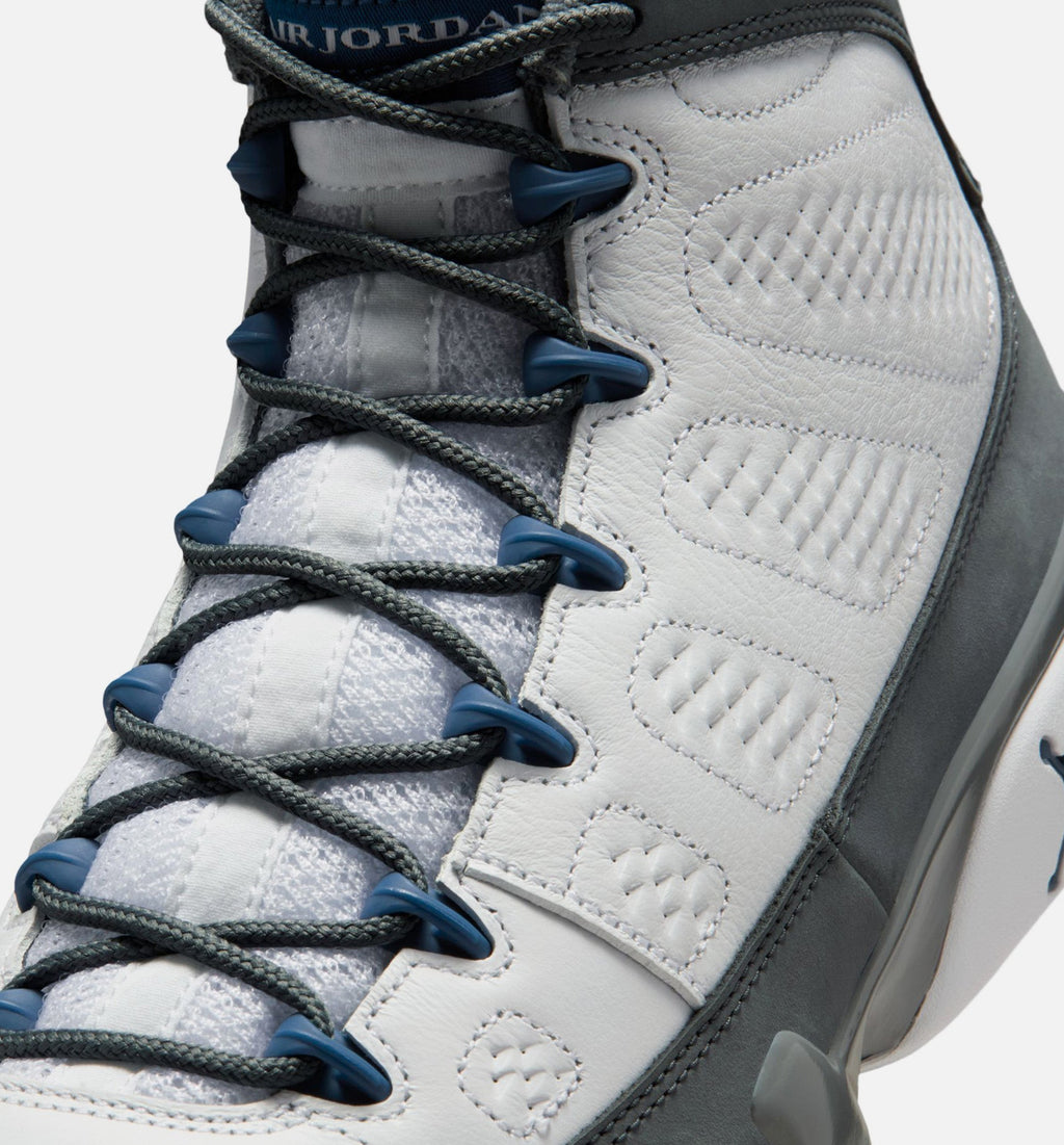 Air Jordan 9 Retro Flint Grey and French Blue | Men's Lifestyle Shoe | White/French Blue/Flint Grey