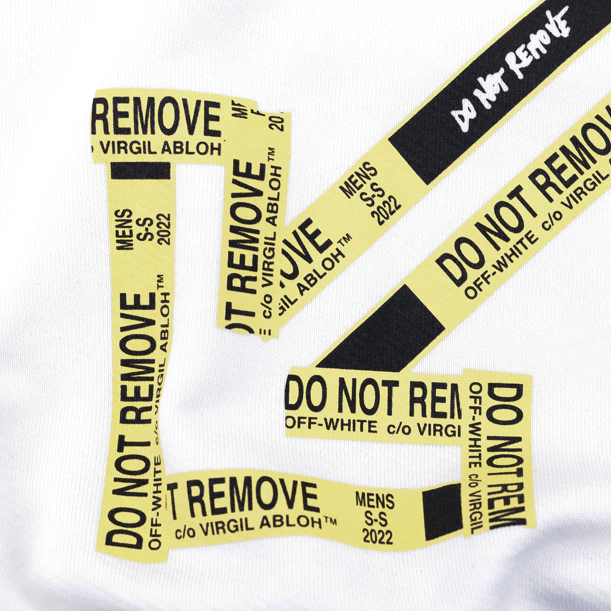 White Tape Arrow Hoodie
