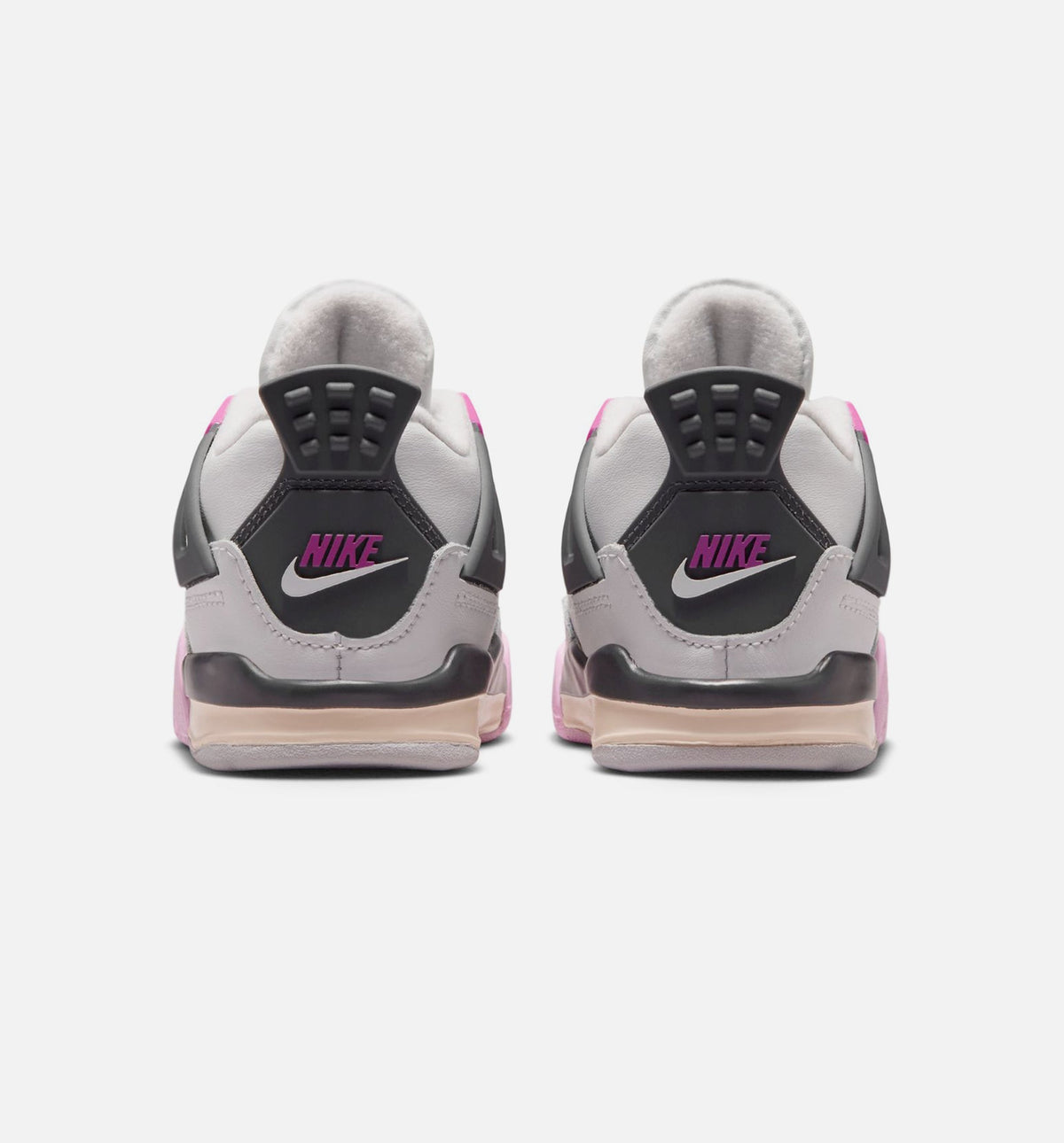 Air Jordan 4 Retro Comic Infant Toddler Lifestyle Shoe - Off White/Fire Pink/Anthracite