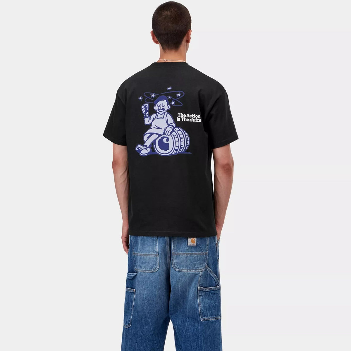 Carhartt WIP S/S Grape Picker T-Shirt: Black