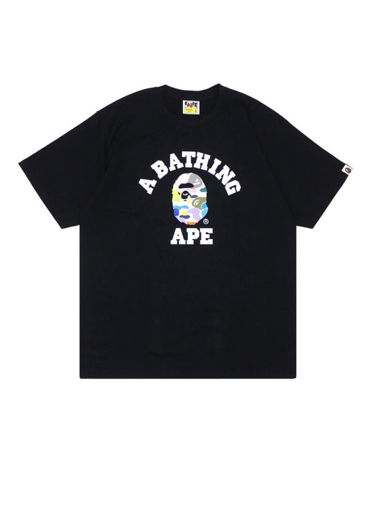 Bape Multi Camo College T-Shirt Black