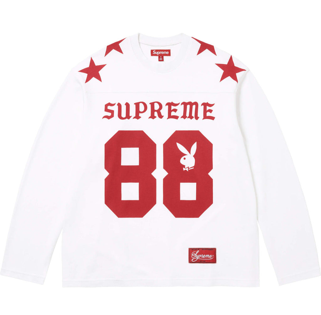Supreme Multi‑Style Number Print Oversized Long Sleeve Tee Streetwear