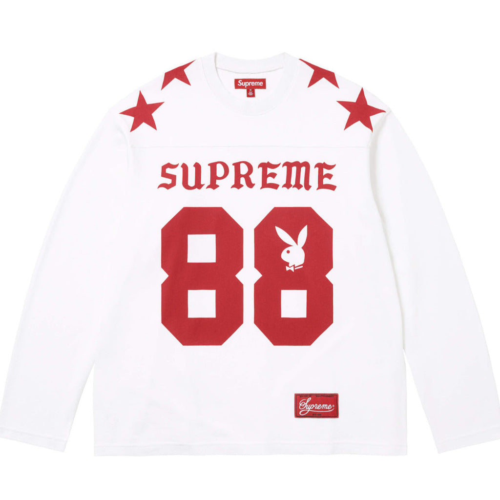 Supreme Multi‑Style Number Print Oversized Long Sleeve Tee Streetwear