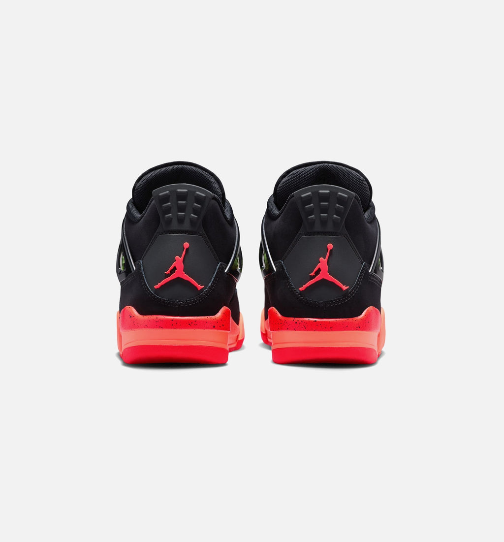 Air Jordan 4 Retro 'Black Infrared 23' Grade School - Black/Infrared 23/Bright Mango