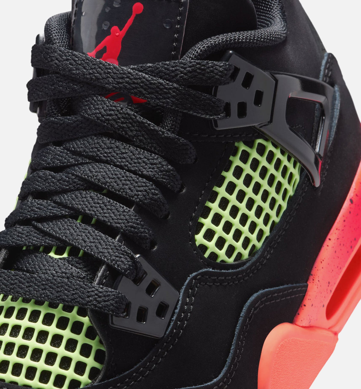 Air Jordan 4 Retro 'Black Infrared 23' Grade School - Black/Infrared 23/Bright Mango