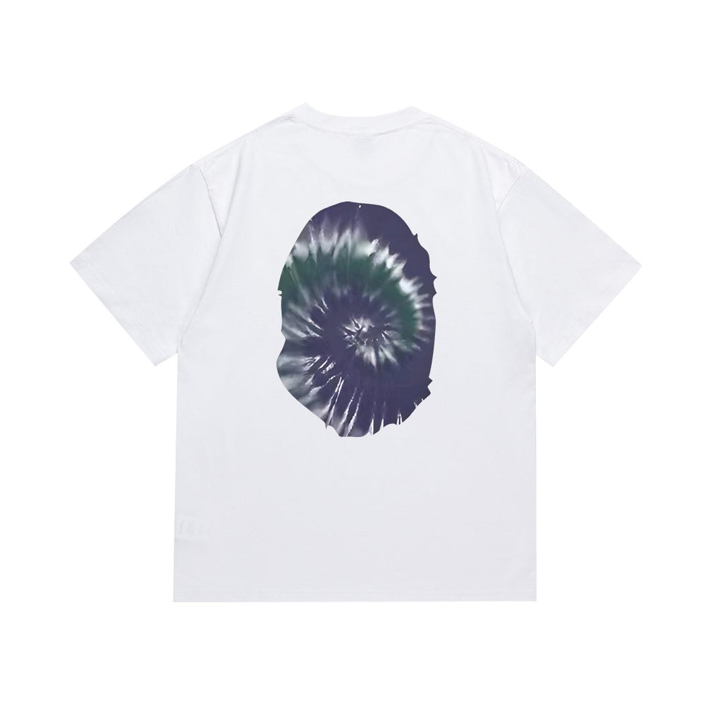BAPE Tie-Dye Front and Back Graphic Short-Sleeve T-Shirt