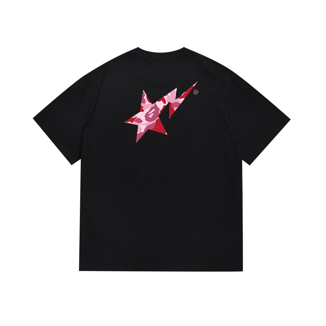 BAPE Pink/Red Camo Star Graphic T-Shirt