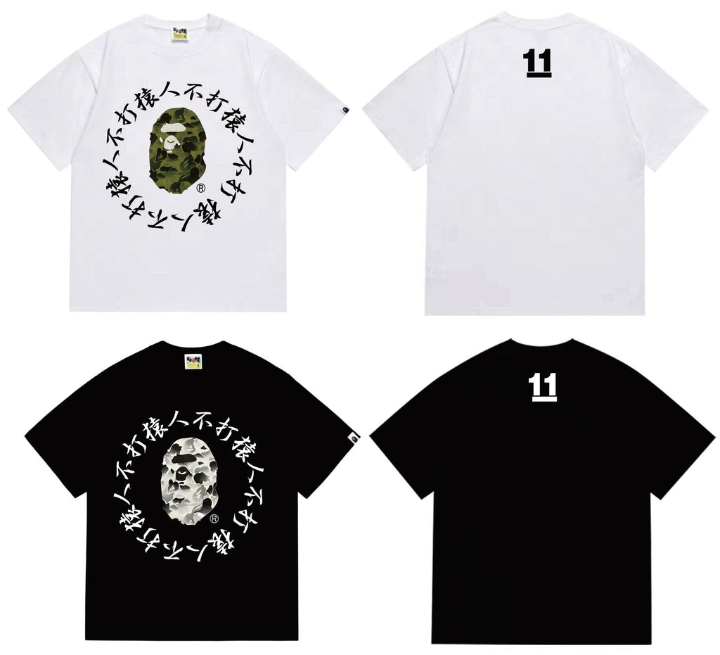 BAPE Face & Circular Text Graphic T-Shirt