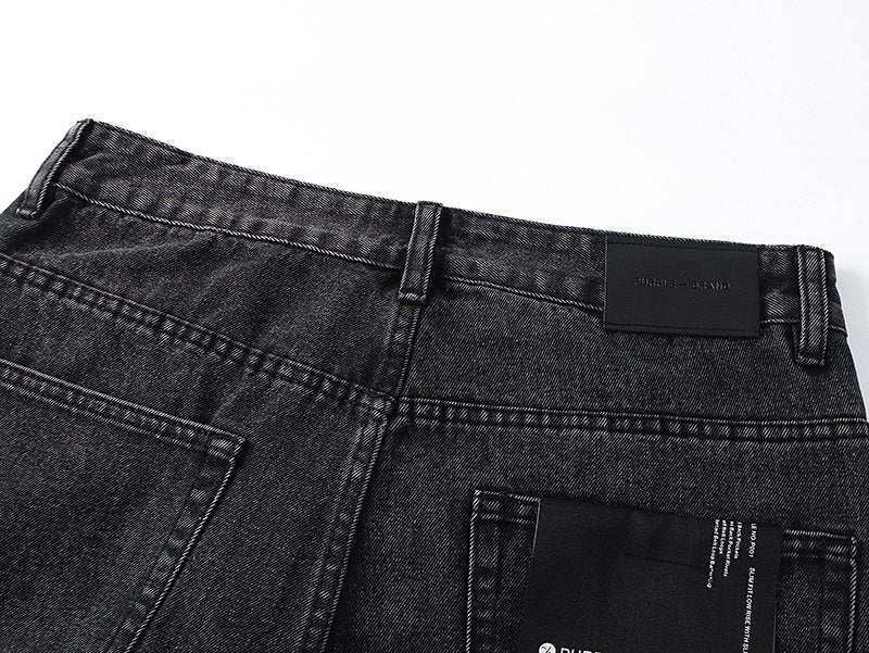 Purple Brand Black Starburst Wash Jeans