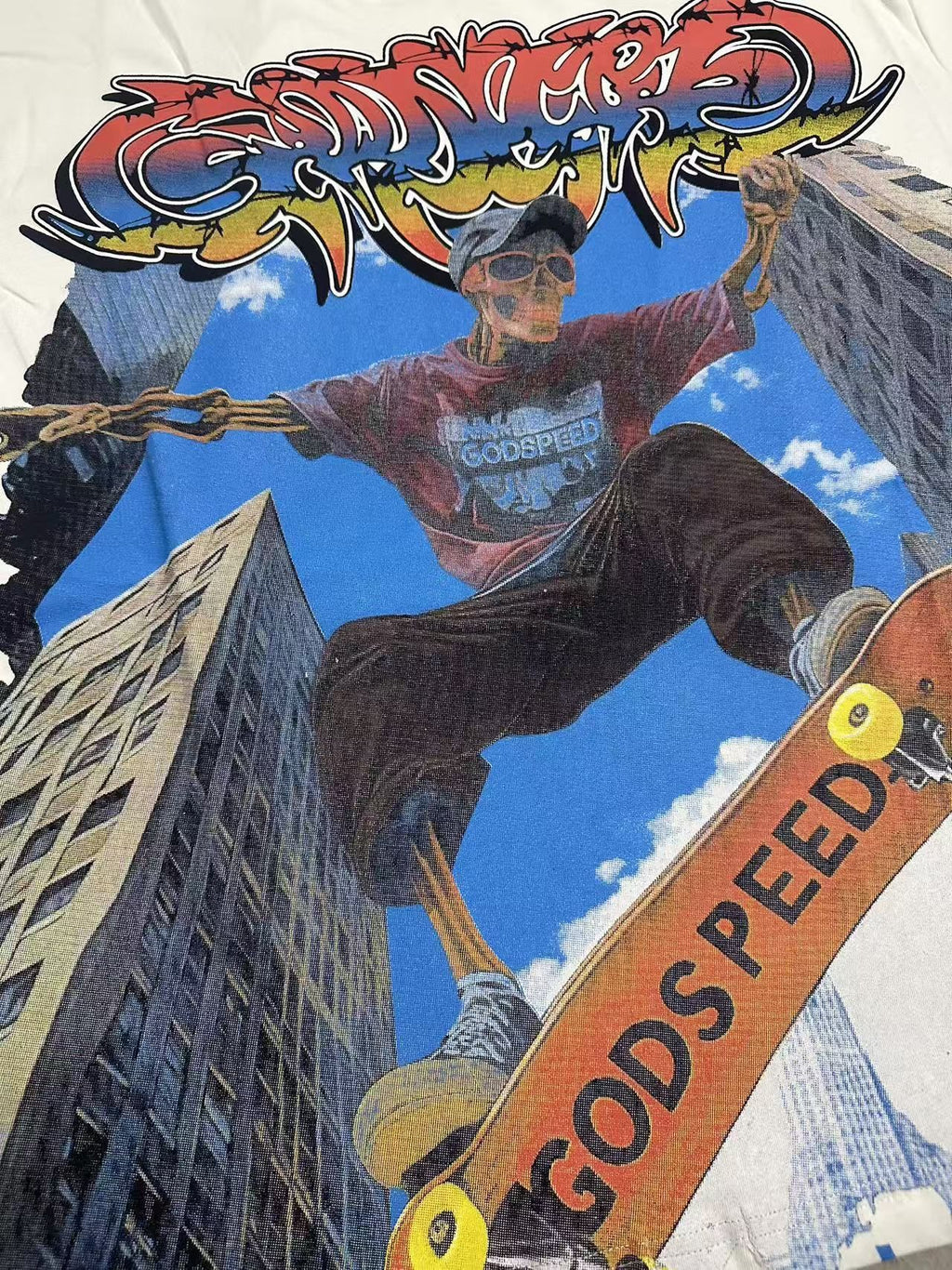 Godspeed Skateboard Graphic T-Shirt