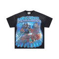 MAJESTIK City View Rhinestone Football Graphic T-Shirt