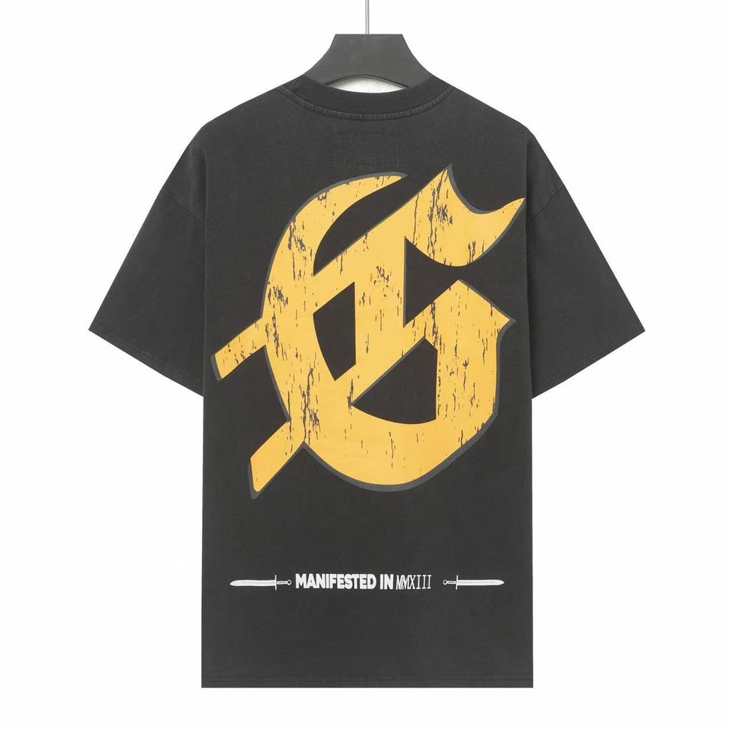 Godspeed Rock Graphic Acid-Wash T-Shirt