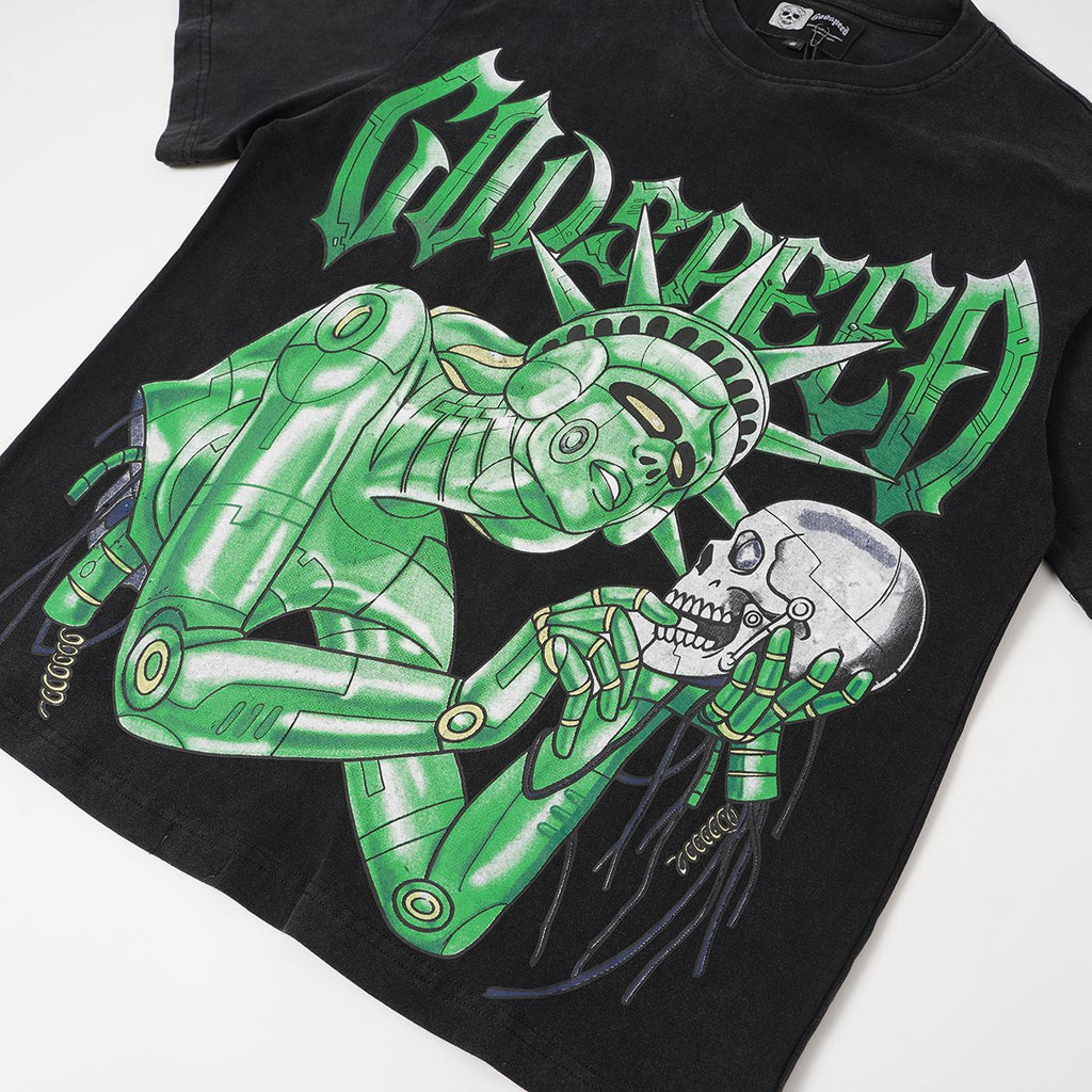 Godspeed Robot Skull Graphic T-Shirt
