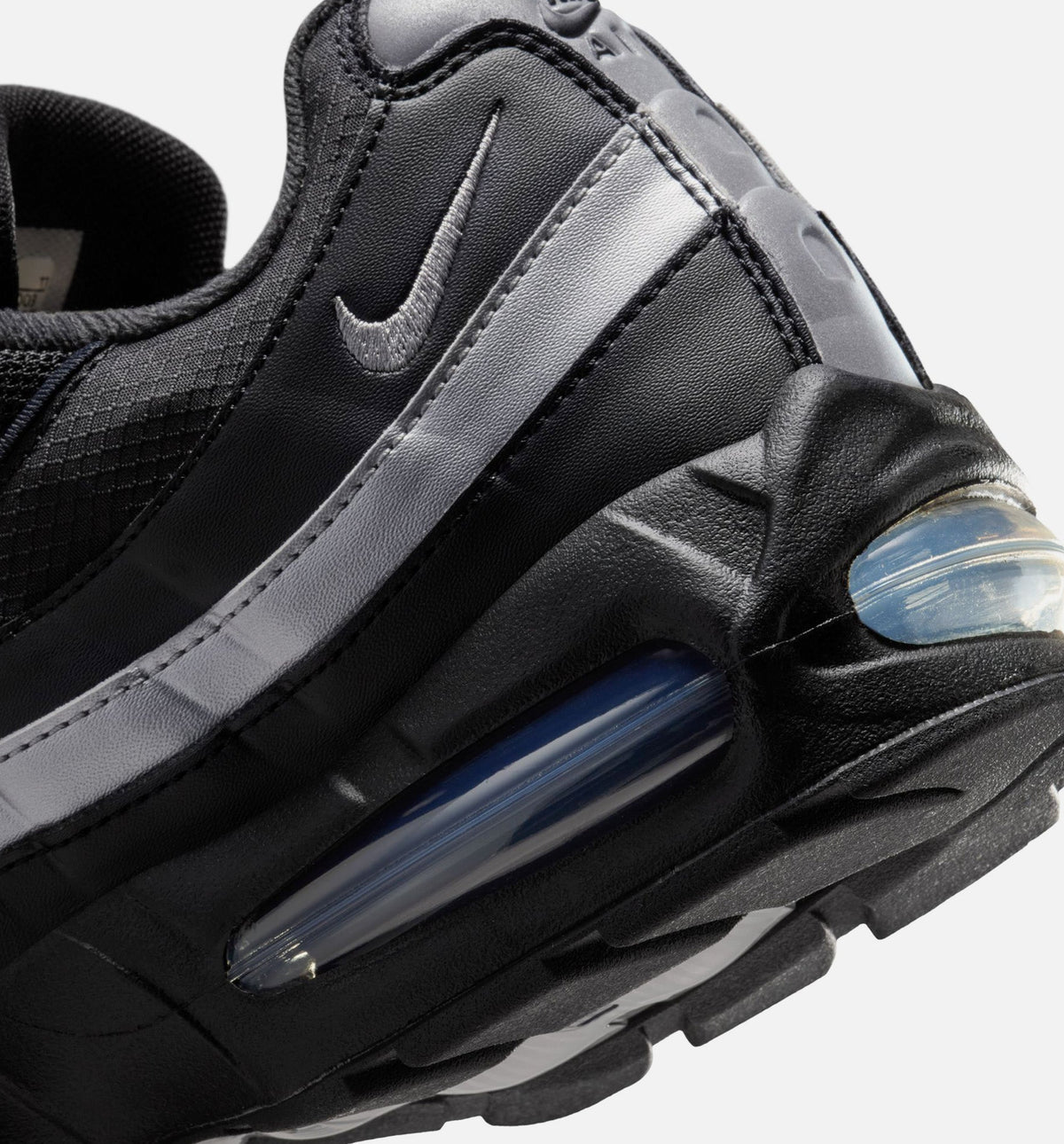 Air Max 95 Big Bubble OG Reflective Accents Mens Lifestyle Shoe | Black/White/Metallic Silver