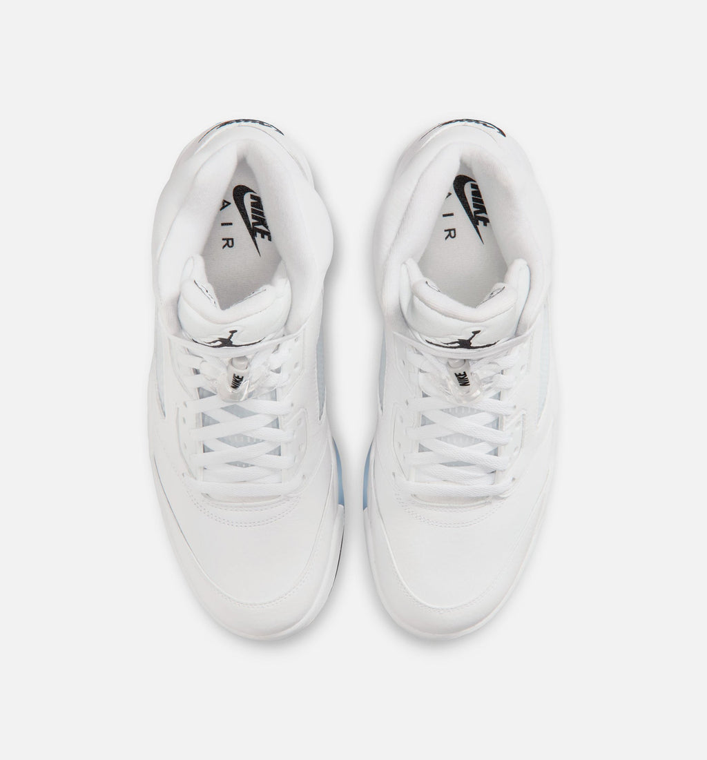 Air Jordan 5 Retro OG White Metallic Men's Shoe - White/Metallic Silver/Black