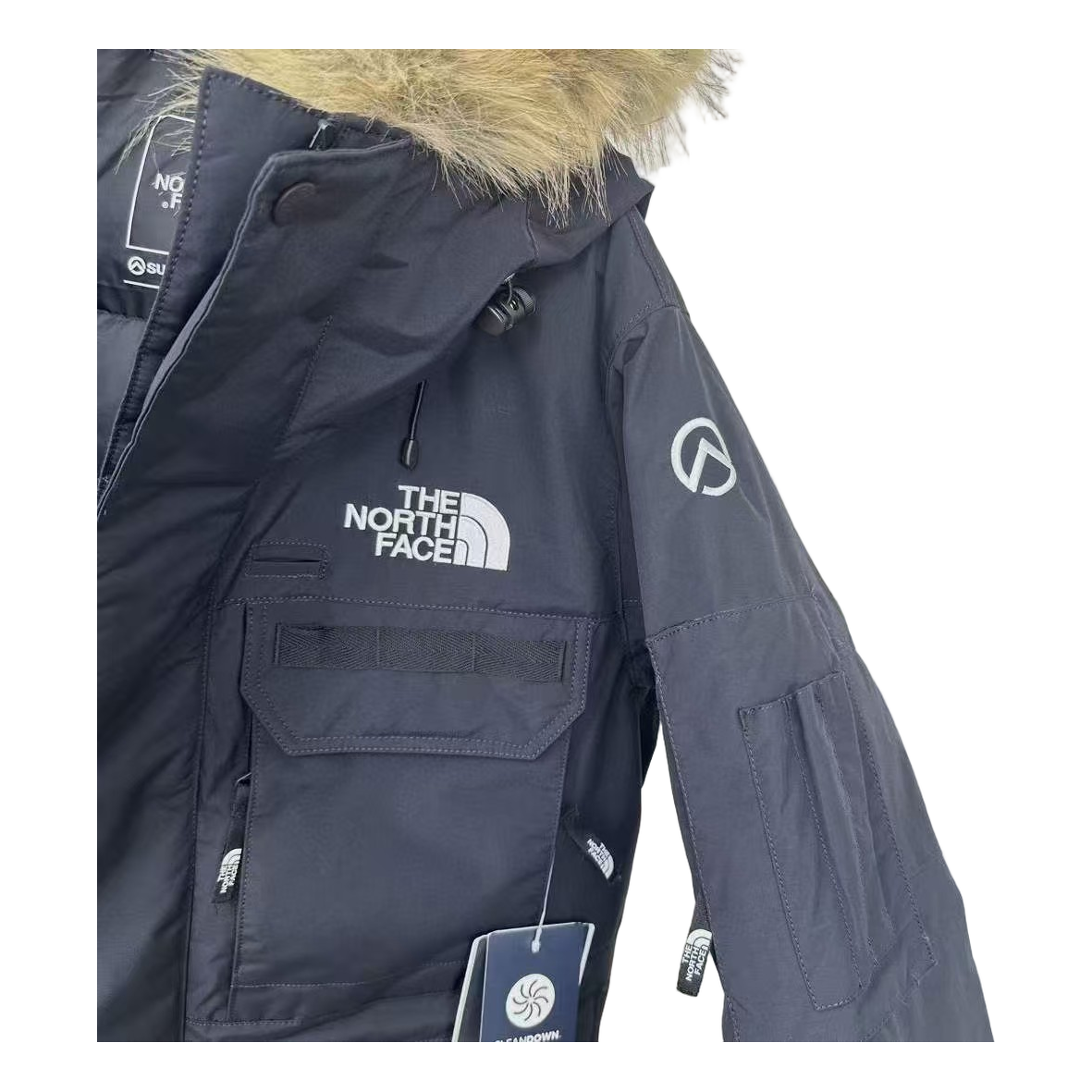 The North Face Four-Pocket Fur-Trim Hooded Parka – Graphite | Premium Down Insulation