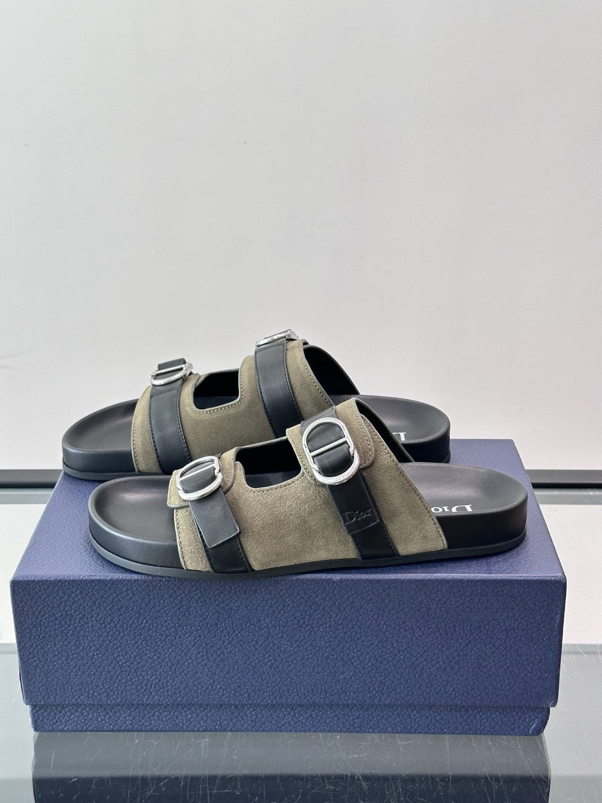 Dior Two-Strap Slide Sandals