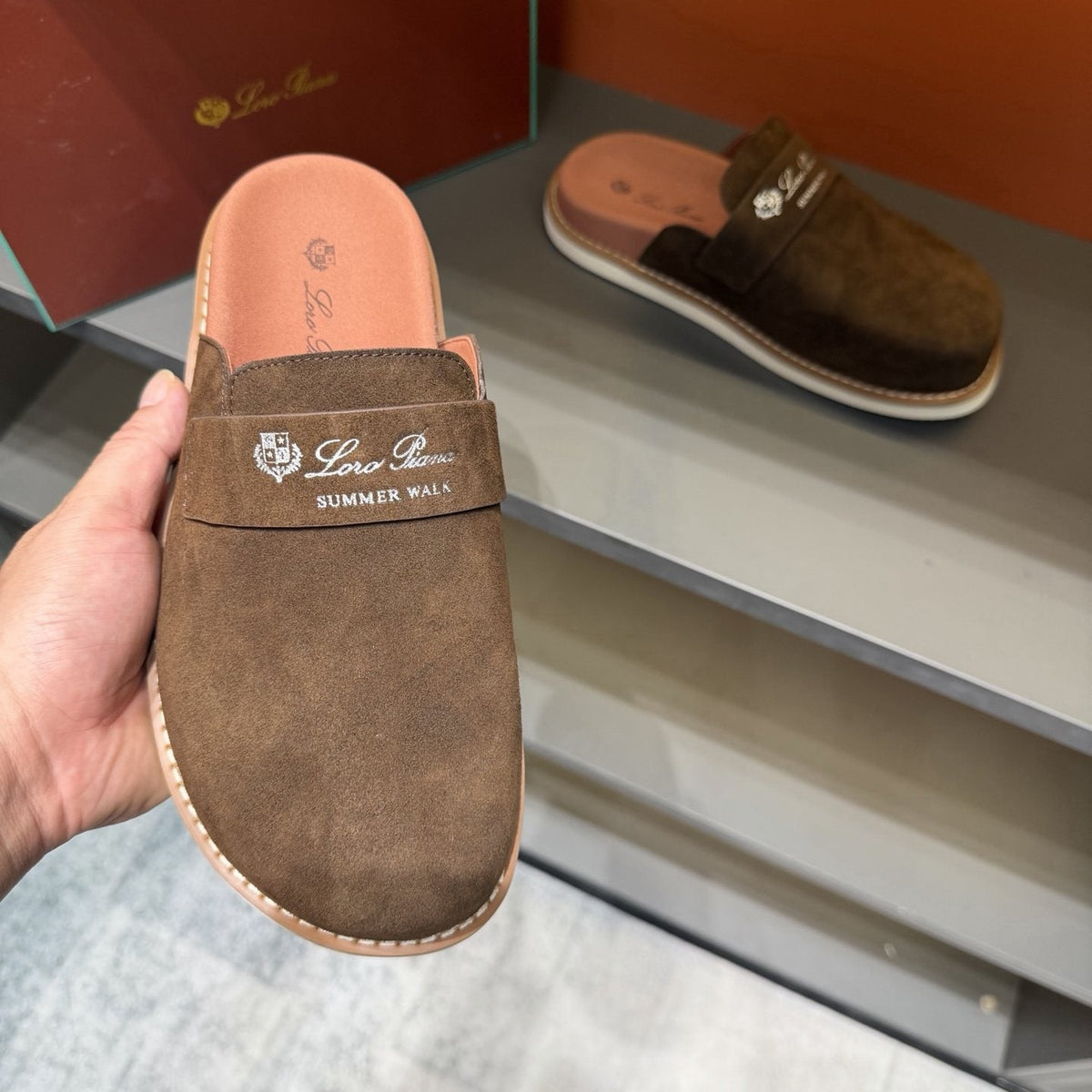 Loro Piana Open-Back Loafer Mules
