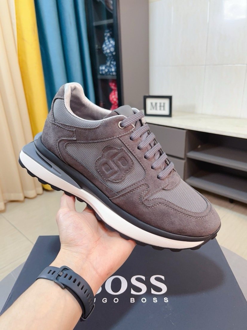 Hugo Boss Men's Layered Low-Top Sneakers