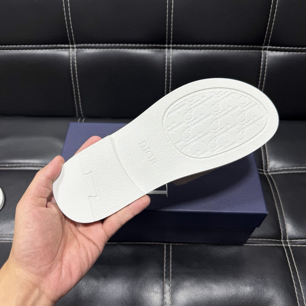 Dior Men's Emblem Strap Slide Sandals