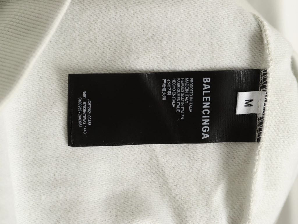 Balenciaga Vogue-Print Tower Graphic Hoodie - Ivory