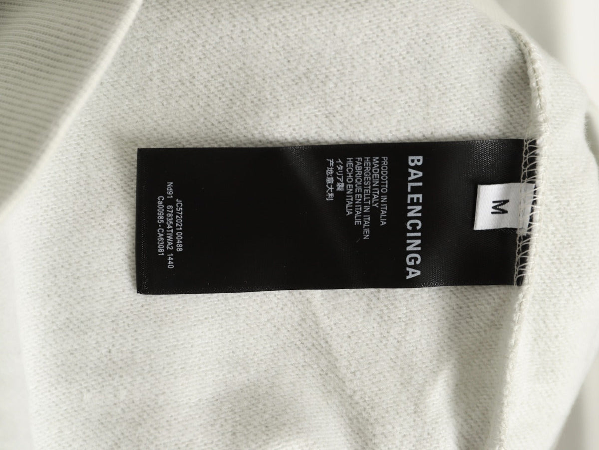 Balenciaga Vogue-Print Tower Graphic Hoodie - Ivory